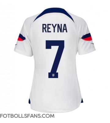 Förenta staterna Giovanni Reyna #7 Replika Hemmatröja Damer VM 2022 Kortärmad